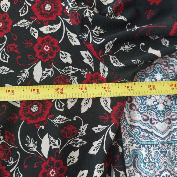 J. Jill Wearever Collection Long Sleeve Floral Print Dress Size Large Tall - Picture 8 of 9